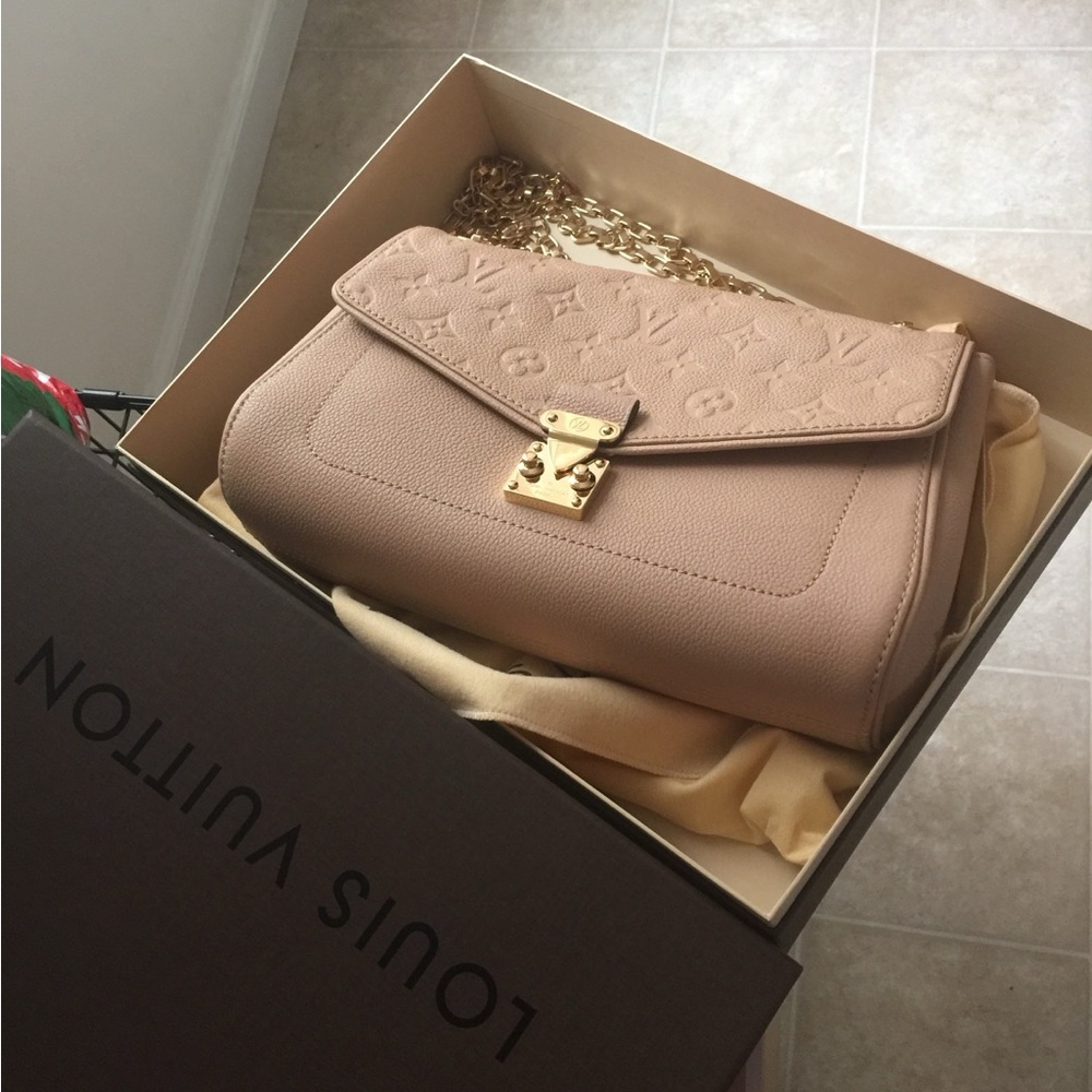 Louis Vuitton Saint Germain Handbag Monogram Empreinte Leather PM